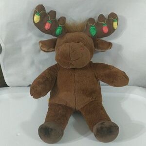 𝅺Build a Bear Holiday Moose w/ Light Up Antlers Plus Stuffed Animal